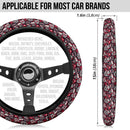 Suger Skull Pink Premium Car Steering Wheel Cover Nearkii