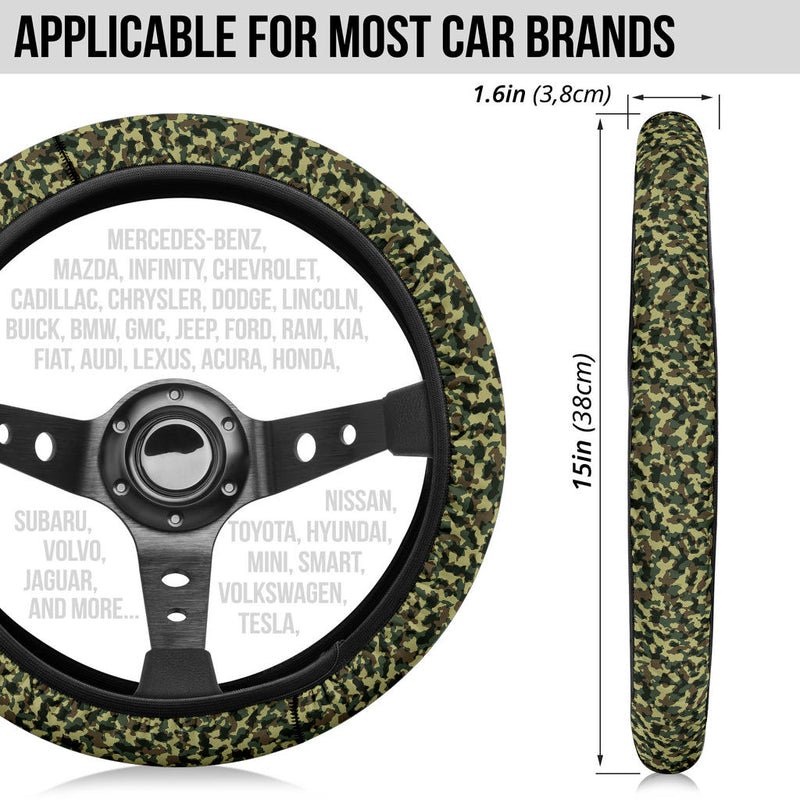Camouflage Military US Army Premium Car Steering Wheel Cover Nearkii