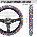Pattern Pokemon Eevee Evoulution Color Car Steering Wheel Cover Nearkii