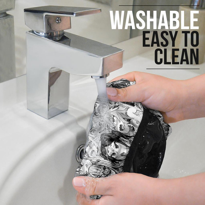 Ahegao Anime Girl Premium Custom Car Steering Wheel Cover Nearkii