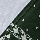 Legend Of Zelda Dark Green Sign Ugly Christmas Custom Blanket Home Decor Nearkii