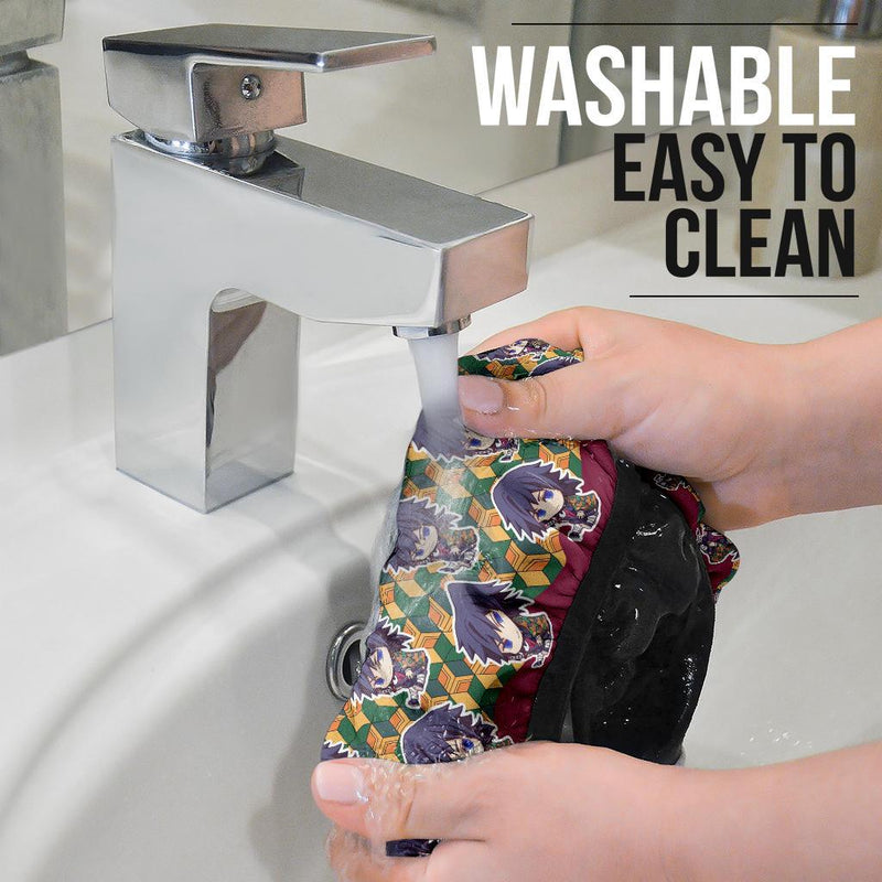 Giyu Tomioka Demon Slayer Anime Car Steering Wheel Cover 3 Nearkii