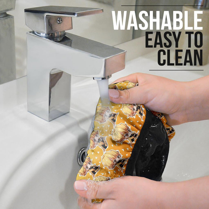 Agatsuma Zenitsu Demon Slayer Anime Car Steering Wheel Cover 5 Nearkii