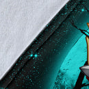 Greninja Satoshi And Mega Lucario Pokemon Moonlight Halloween Premium Blanket Nearkii