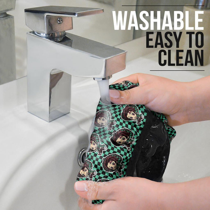 Cute Kamado Tanjiro Demon Slayer Anime Car Steering Wheel Cover 1 Nearkii