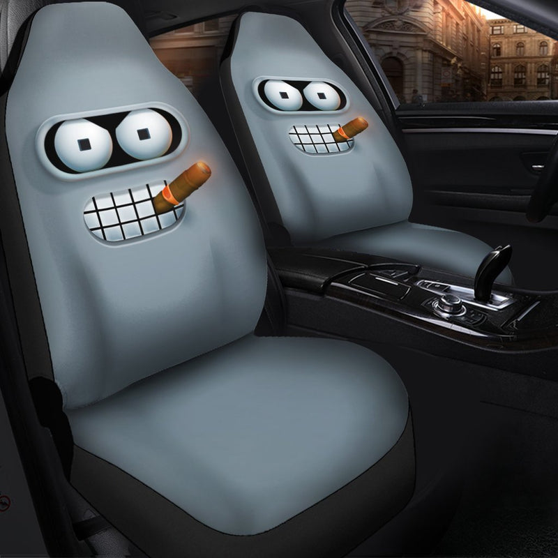 Futurama Bender Premium Custom Car Seat Covers Decor Protector Nearkii