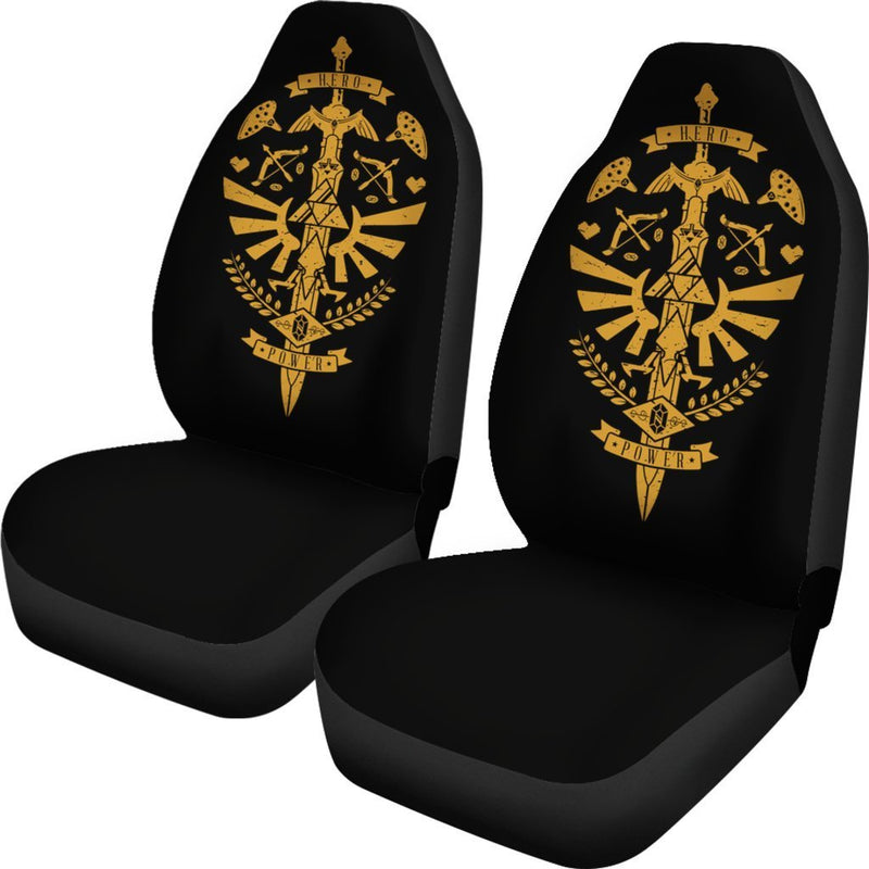 Game Heroes Zelda Sword Premium Custom Car Seat Covers Decor Protector Nearkii