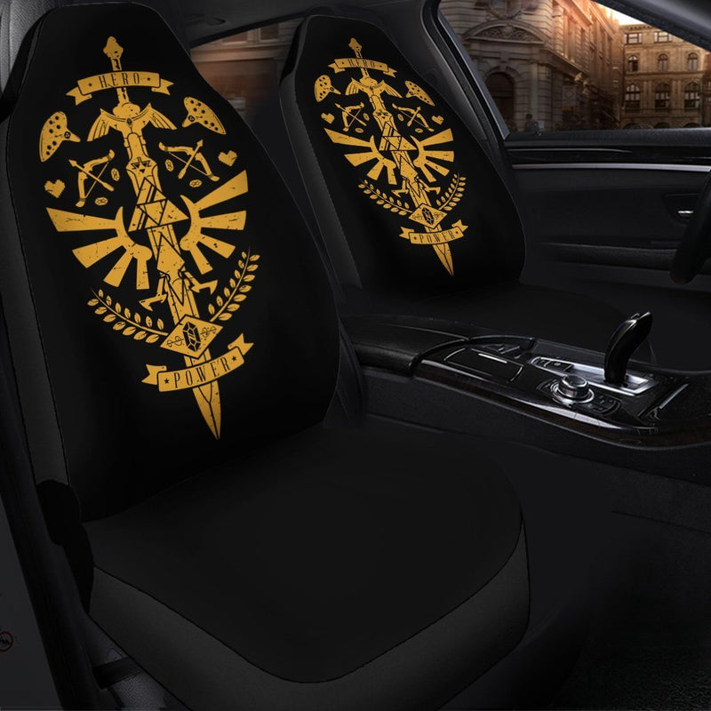 Game Heroes Zelda Sword Premium Custom Car Seat Covers Decor Protector Nearkii