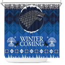 Game Of Thrones Stark Winter Is Coming Christmas Shower Curtain Nearkii