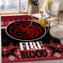 Game Of Thrones Argaryen Christmas Rug Carpet Rug Home Room Decor Nearkii