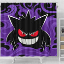 Gengar Pokemon Christmas Shower Curtain Nearkii