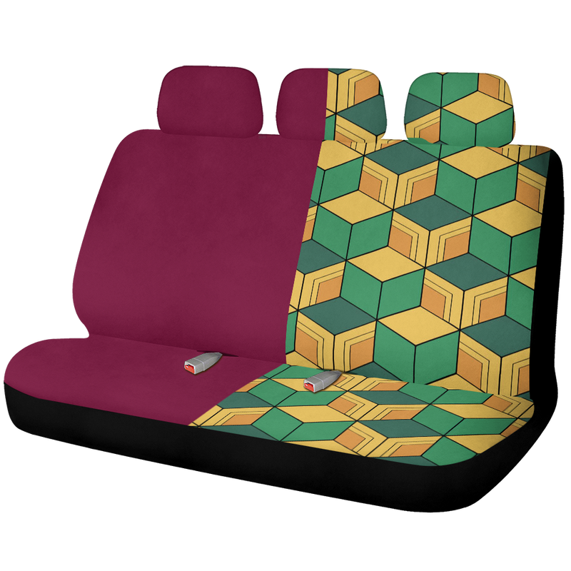 Giyu Tomioka Demon Slayer Car Back Seat Covers Decor Protectors Nearkii