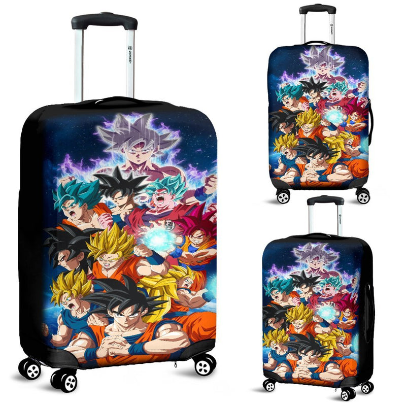 Goku All Form Luggage Cover Suitcase Protector 1 Nearkii