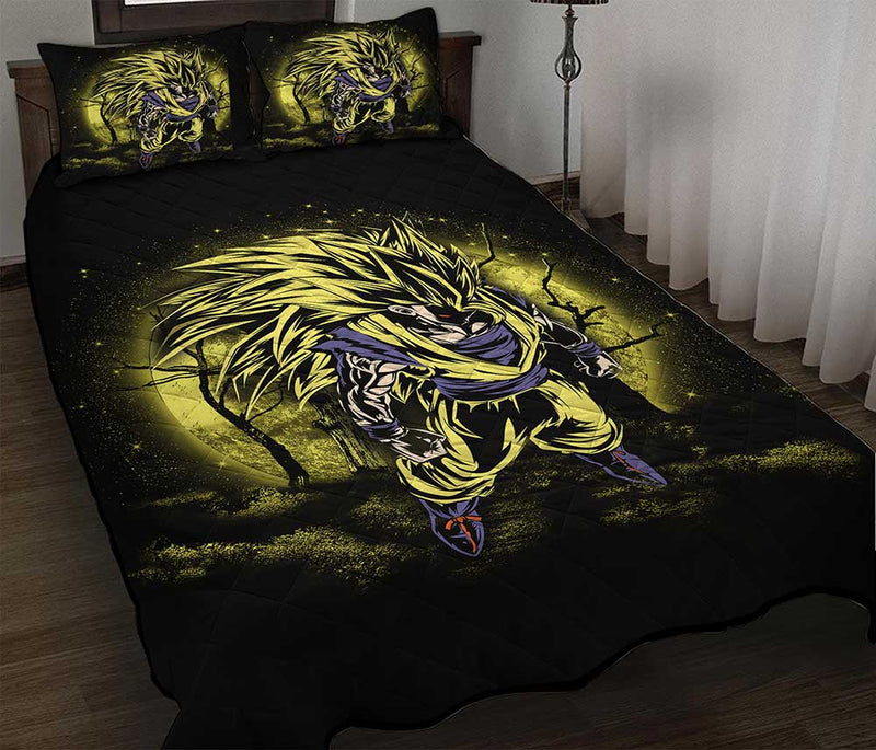 Goku Super Saiyan 3 Dragon Ball Moonlight Quilt Bed Sets Nearkii