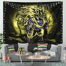 Goku Super Saiyan 3 Dragon Ball Moonlight Tapestry Room Decor Nearkii