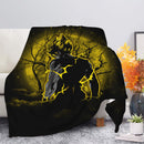 Goku Super Saiyan Moonlight Premium Blanket Nearkii