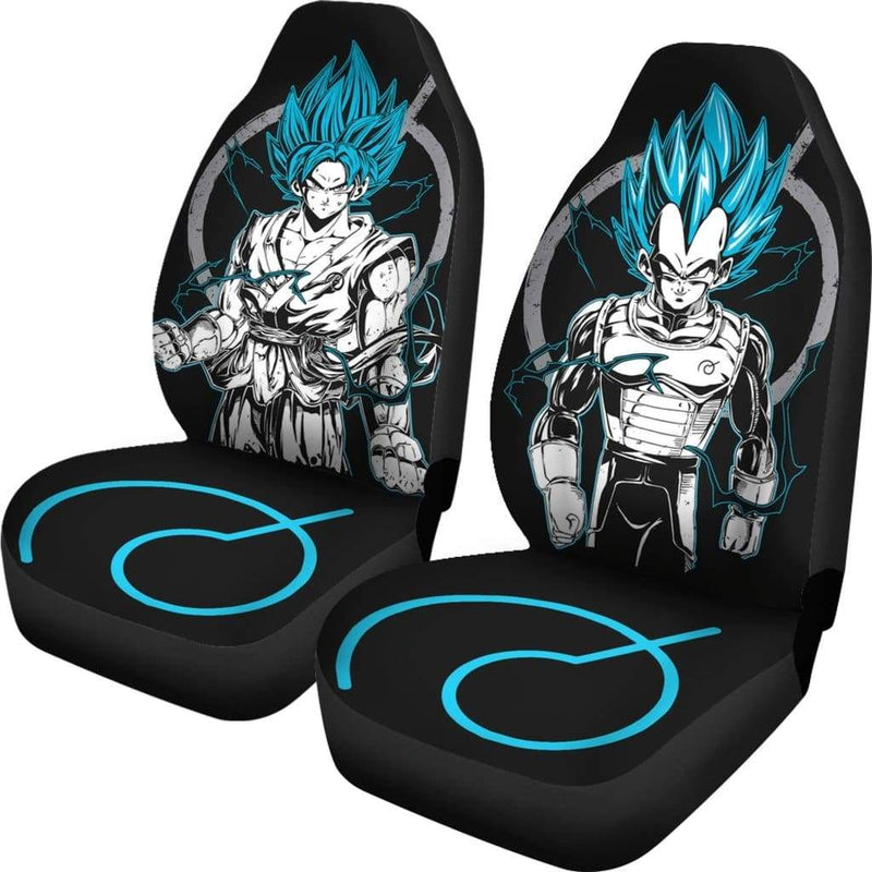Goku Vegeta Blue Car Premium Custom Car Seat Covers Decor Protectors Nearkii