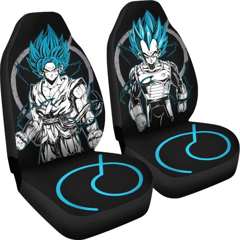 Goku Vegeta Blue Car Premium Custom Car Seat Covers Decor Protectors Nearkii