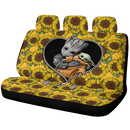 Baby Groot Hold Baby Yoda Zipper Sunflower Car Back Seat Covers Decor Protectors Nearkii