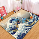 Gyarados Magikarp The Great Wave Japan Pokemon Rectangular Area Rug