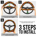 Halloween Pumpkin Premium Car Steering Wheel Cover Nearkii