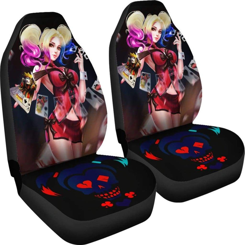 Harley Quinn Car Premium Custom Car Seat Covers Decor Protectors 1 Nearkii