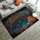 Heart Magical Forest Owls Carpet Rug Home Room Decor Nearkii