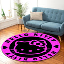 Hello Kitty Pink Round Rug