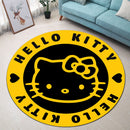 Hello Kitty Yellow Round Rug