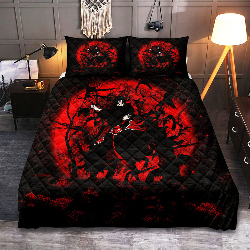 Itachi Moon Red Moonlight Quilt Bed Sets Nearkii