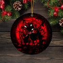Itachi Moon Reg Mica Circle Ornament Perfect Gift For Holiday Nearkii