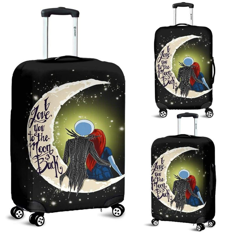 Jack And Sally Love Luggage Cover Suitcase Protector Nearkii
