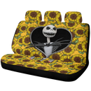Jack Nightmare Before Christmas Sunflower Zipper Car Back Seat Covers Decor Protectors Nearkii