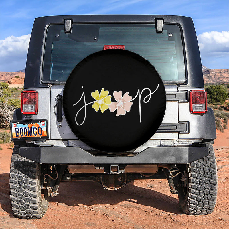 Jeep Flower Car Spare Tire Covers Gift For Campers Nearkii
