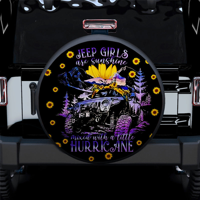 Jeep Girls Are Sunshine Car Spare Tire Cover