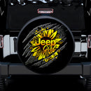 Jeep Girl Sunflower Car Spare Tire Cover