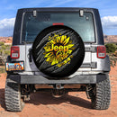 Jeep Girl Sunflower Car Spare Tire Cover