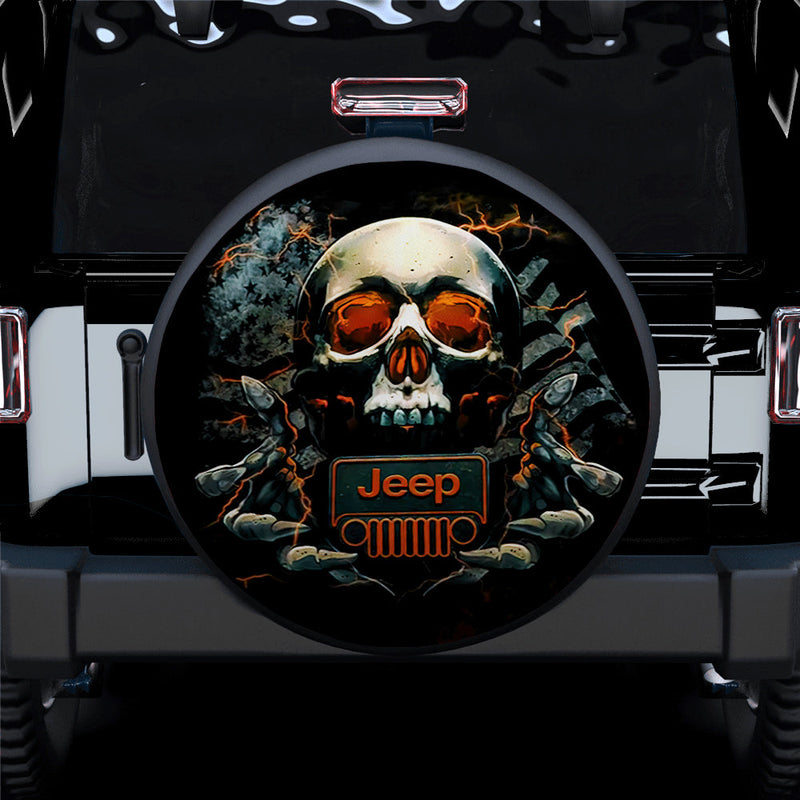 Jeep Skull Car Spare Tire Cover