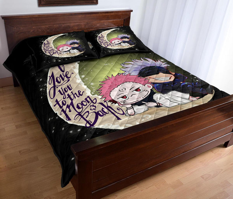 Jujutsu Kaisen Gojo Sukuna Chibi Anime Quilt Bed Sets Nearkii