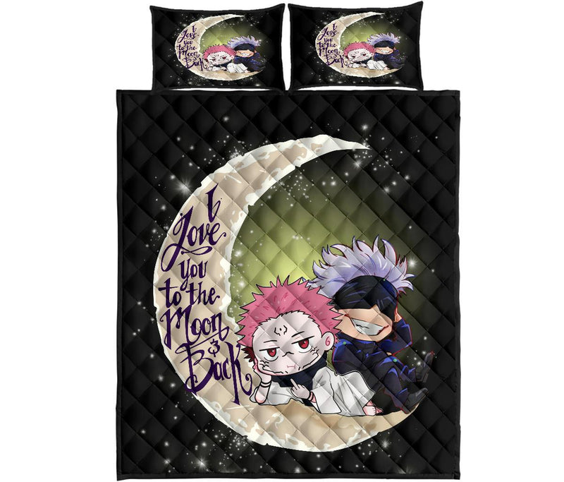 Jujutsu Kaisen Gojo Sukuna Chibi Anime Quilt Bed Sets Nearkii