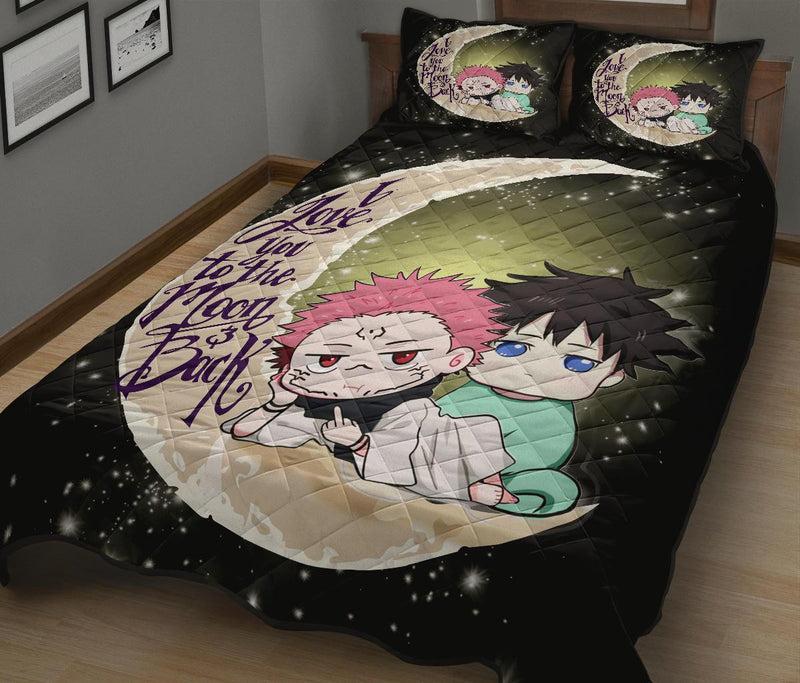 Jujutsu Kaisen Megumi Sukuna Chibi Cute Anime Quilt Bed Sets Nearkii