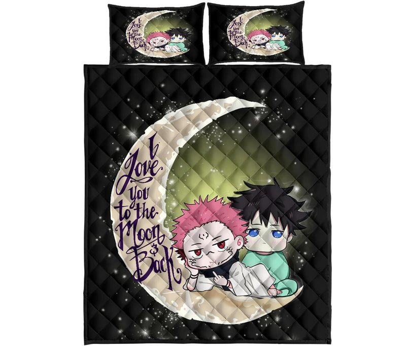 Jujutsu Kaisen Megumi Sukuna Chibi Cute Anime Quilt Bed Sets Nearkii