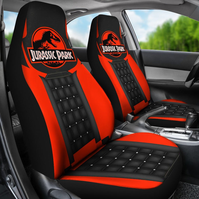 Jurasic Park Car Premium Custom Car Seat Covers Decor Protectors Nearkii