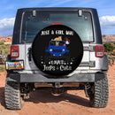 Just A Girl Who Love Jeep And Cat Blue Car Spare Tire Covers Gift For Campers Nearkii