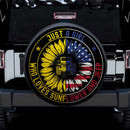Just A Girl Who Love Sunflower American Car Spare Tire Covers Gift For Campers Nearkii