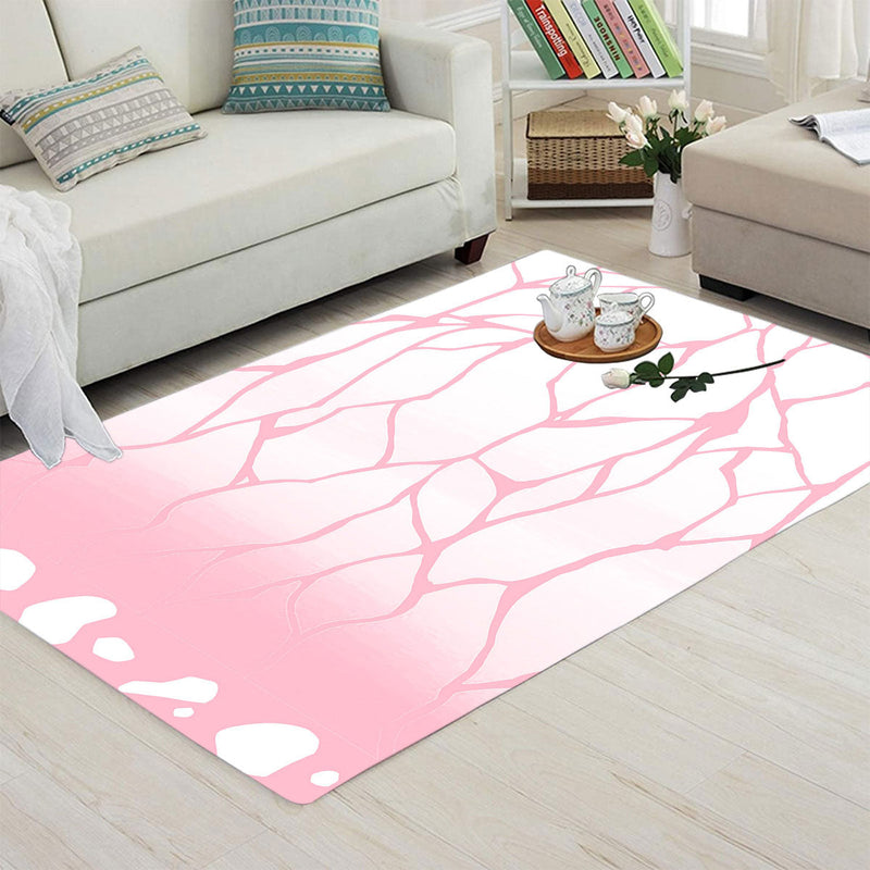 Kochou Shinobu Insect Pillar Butterfly Pink Classic Pattern Demon Slayer Kimetsu No Yaiba Carpet Rug Home Room Decor Nearkii