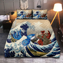 Kyogre Vs Groudon Pokemon The Great Wave Quilt Bed Sets