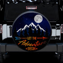Let The Adventure Begin Jeep Car Spare Tire Cover