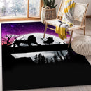 Lion King Moon Night Rug Carpet Rug Home Room Decor Nearkii