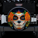 Sugar Skull Flower Floral Spare Tire Covers Gift For Campers Nearkii